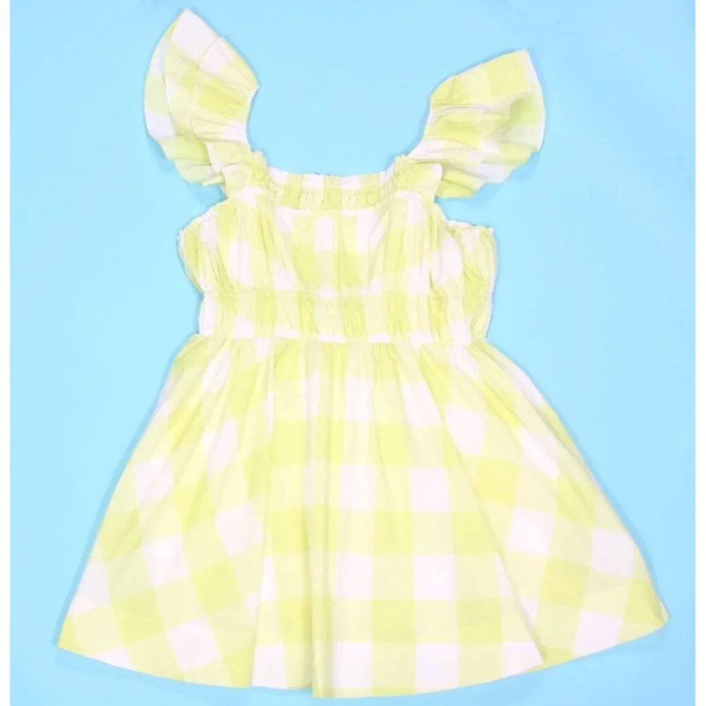 New Anthropologie Maeve Square-Neck Flutter-Sleeve Shirred Dress sz XL NWT /414 - Picture 4 of 8